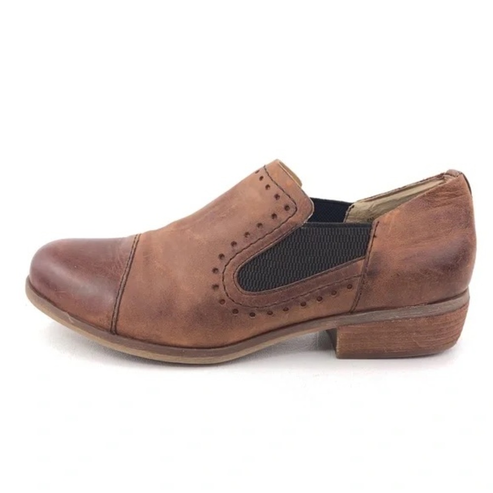 Korks “Gertrude” Brown Leather Loafers Women’s size 7